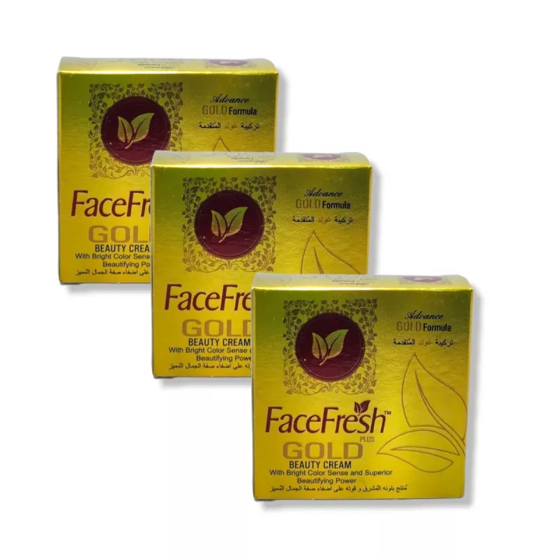 Face Fresh Gold Plus Beauty Cream (20g, Pack of 3)