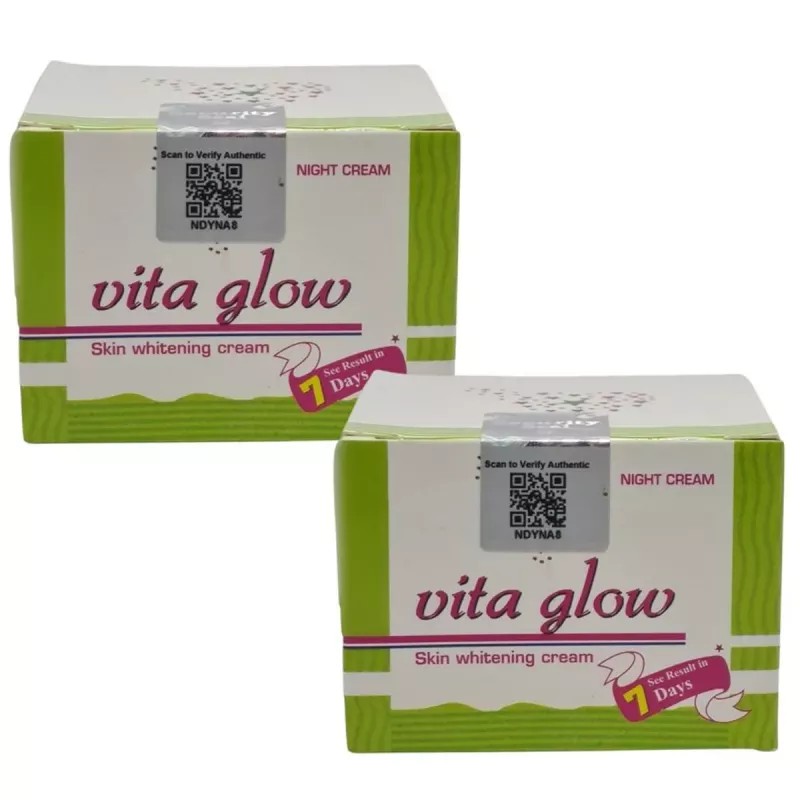 Vita Glow Skin Whitening Night Cream (30g, Pack of 2)
