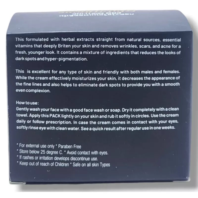 Mistline Glutathione Platinum Night Whitening Beauty Cream (30g, Pack of 2)