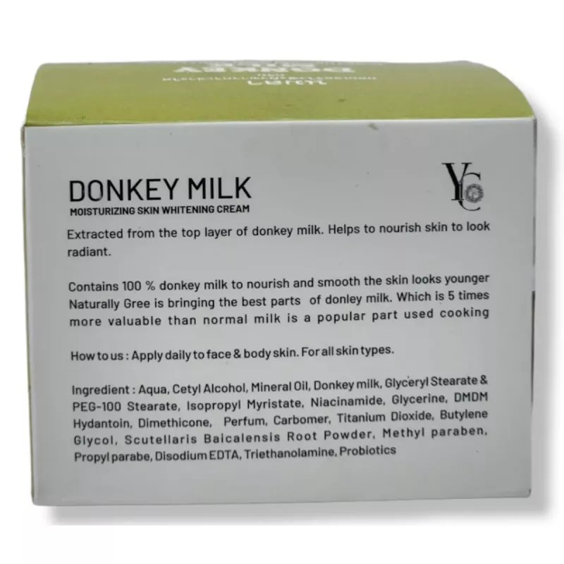 YC Donkey Milk Moisturising And Skin Whitening Cream (50g)