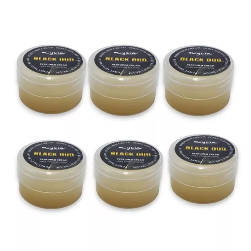 Myzia Black Oud Perfumed Cream (10g, Pack of 6)