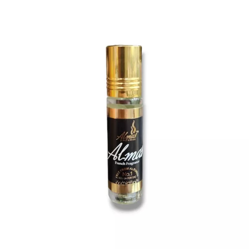 Almas Black Perfume Unisex (8ml, Pack of 6)