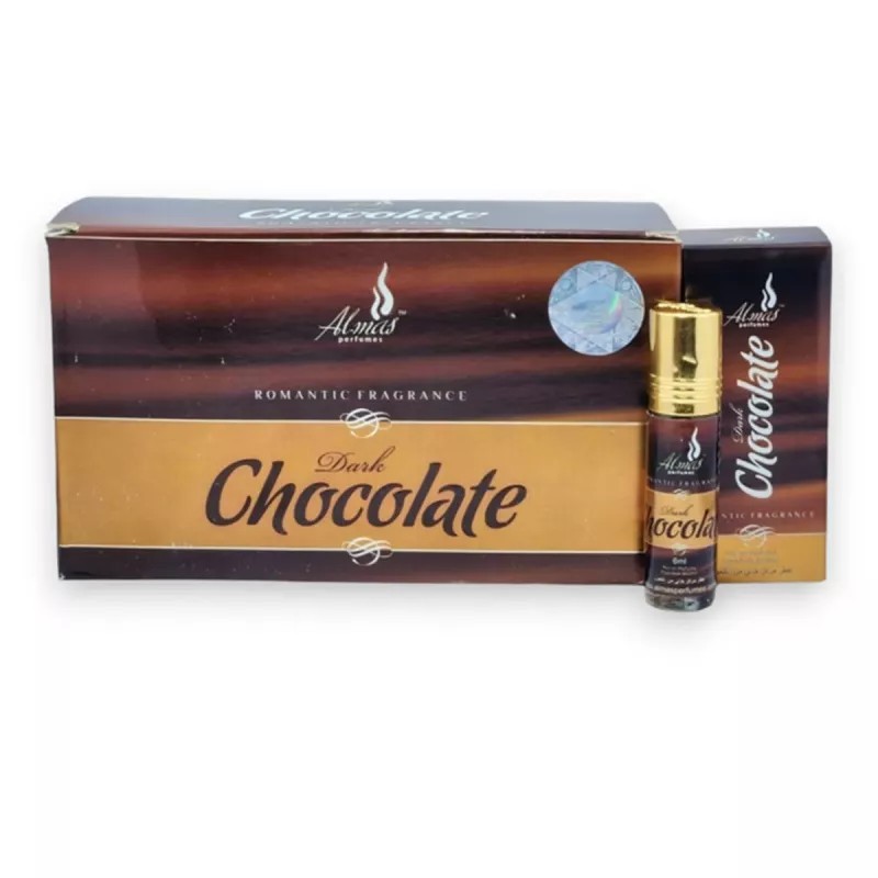 Almas Dark Chocolate Roll-On Perfume Free From Alcohol (6ml, Pack of 6)