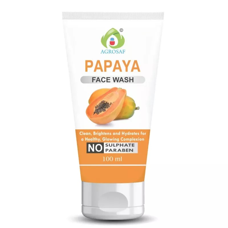 Agrosaf Pharmaceuticals Papaya Face Wash (100ml)