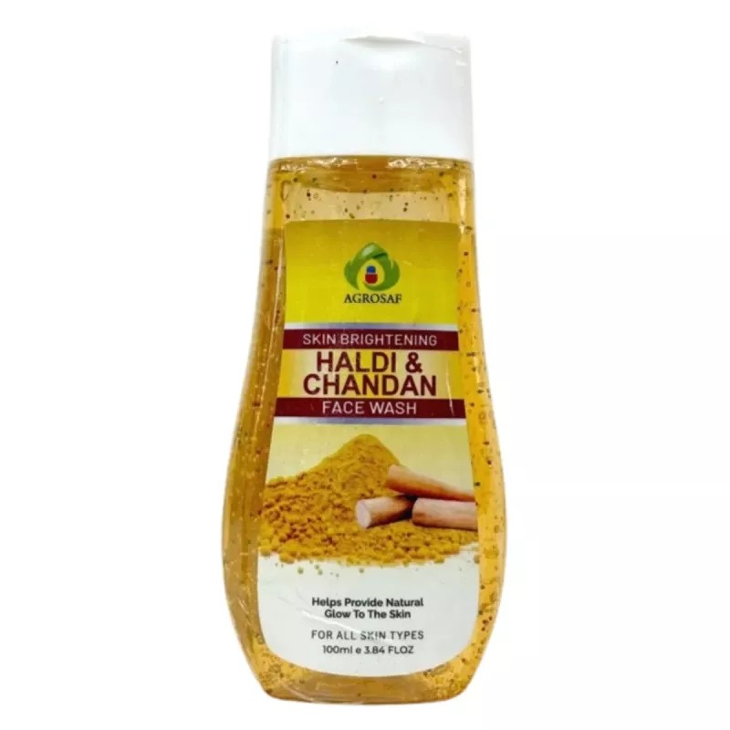 Agrosaf Pharmaceuticals Skin Brightening Haldi & Chandan Face Wash (100ml)