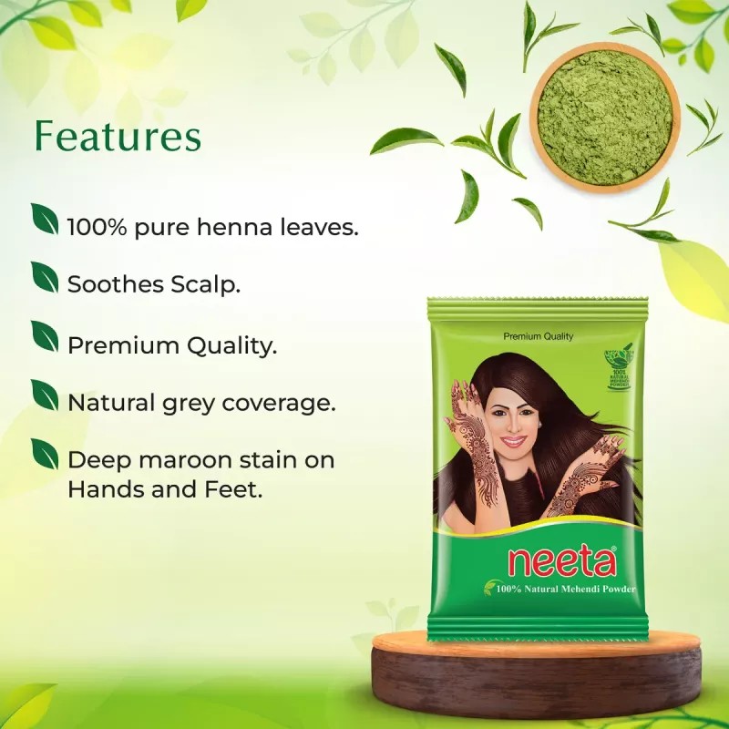 Neeta Mehendi Powder (25g, Pack of 10)
