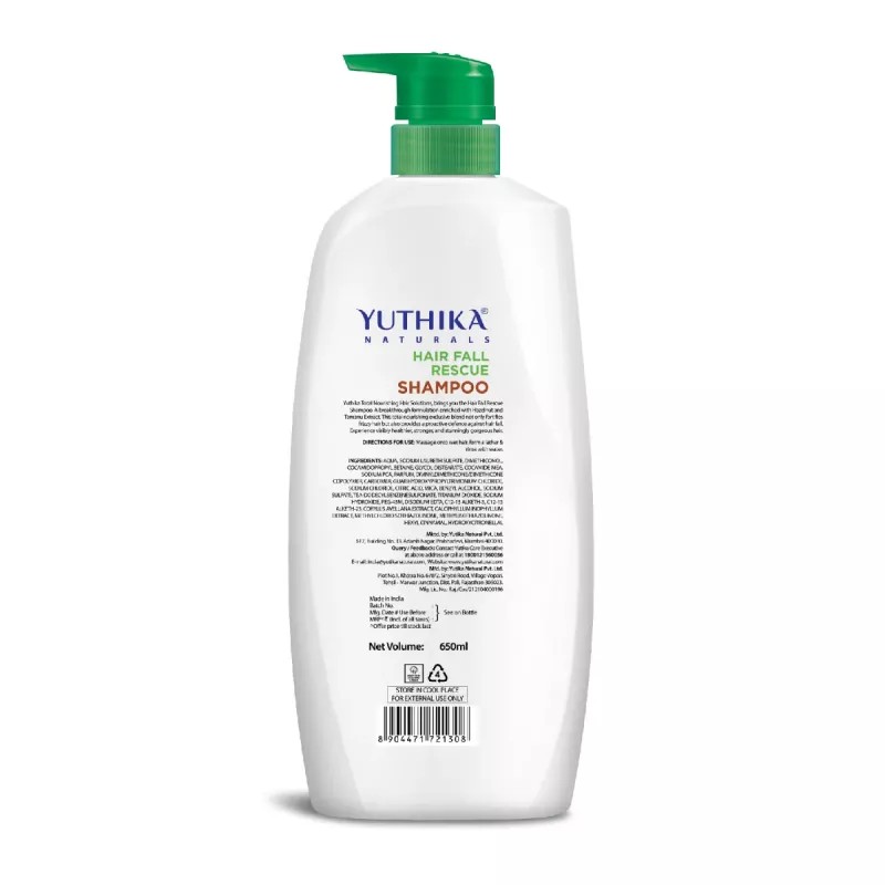 Yuthika Total Nourishing Hair Solutions Shampoo Hair Fall Rescue (650ml)