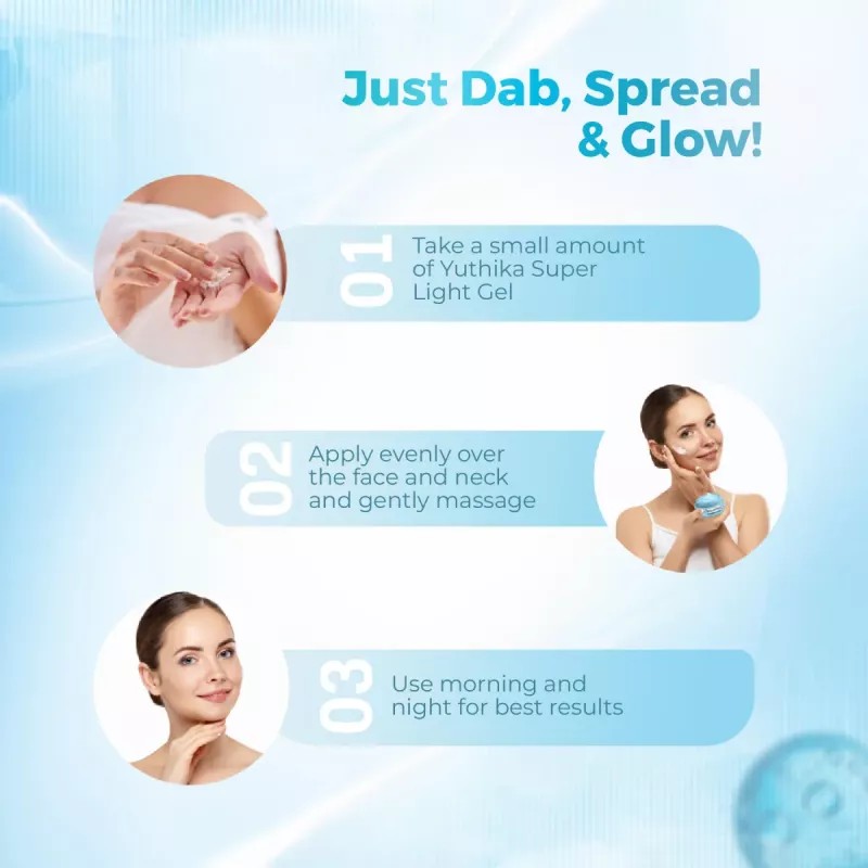 Yuthika Super Light Gel Face Moisturizer With Hyaluronic Acid (50ml)