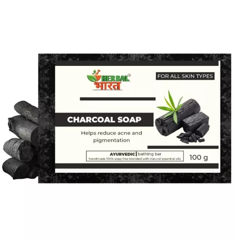 Herbal Bharat Charcoal Soap (100ml)
