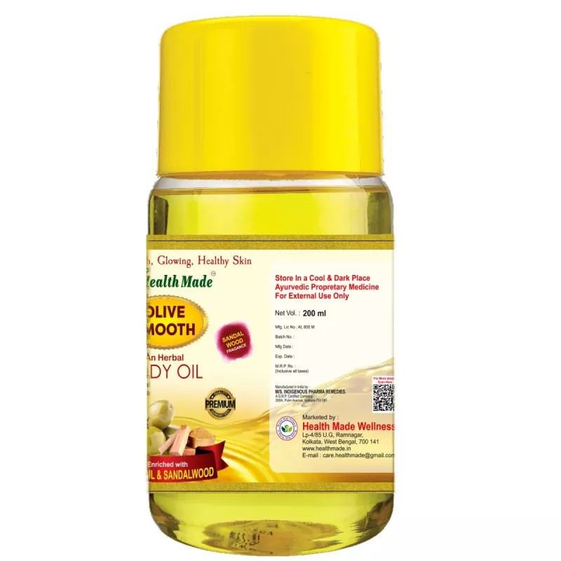 Health Made Olive Smooth Body Oil (200ml)