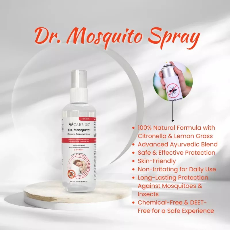 Care Us Dr Mosquito Spray (100ml, Pack of 2)