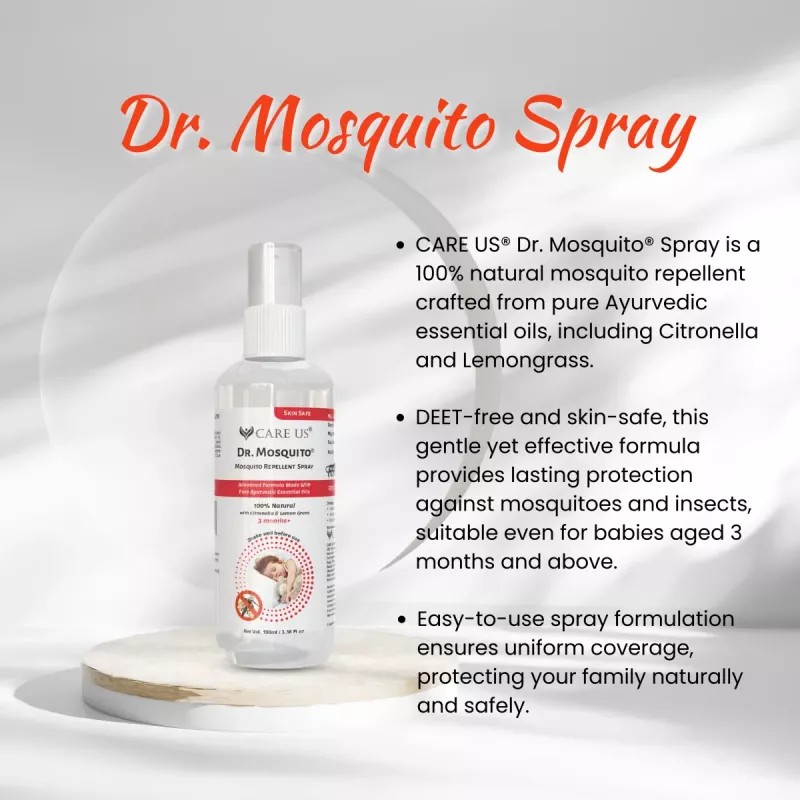 Care Us Dr Mosquito Spray (100ml, Pack of 2)