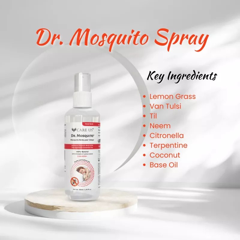 Care Us Dr Mosquito Spray (100ml, Pack of 2)
