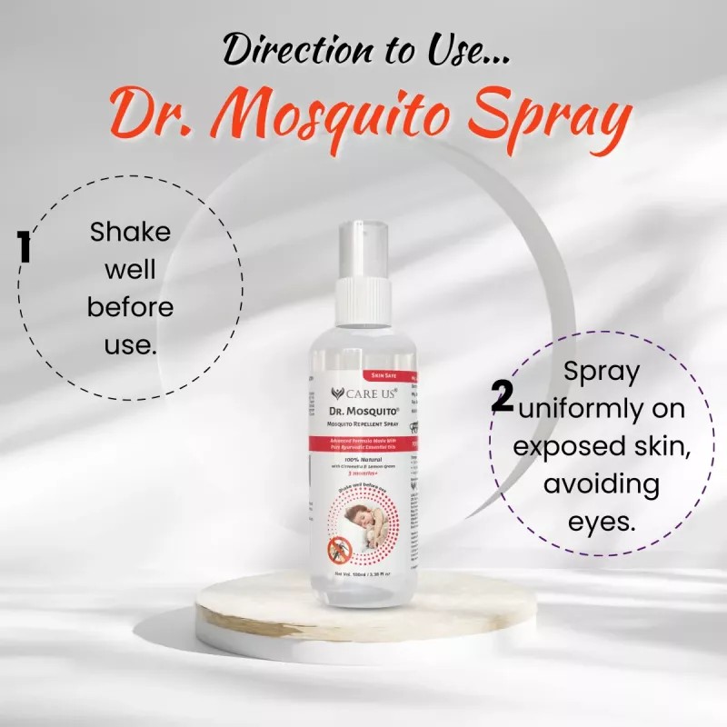 Care Us Dr Mosquito Spray (100ml, Pack of 2)