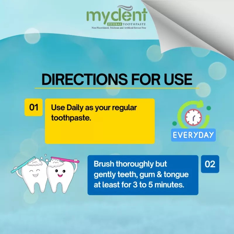 Arlak Biotech Mydent Herbal Toothpaste (100g, Pack of 3)