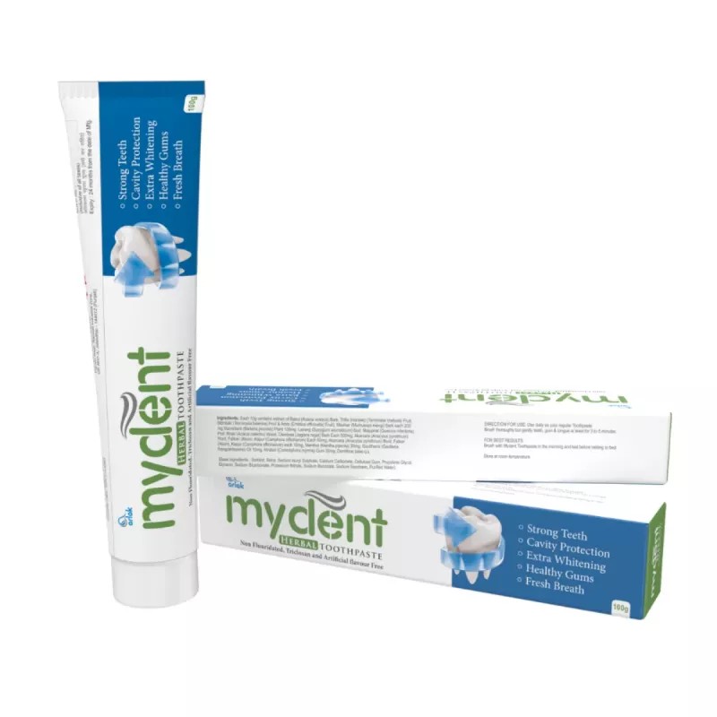 Arlak Biotech Mydent Herbal Toothpaste (100g, Pack of 4)