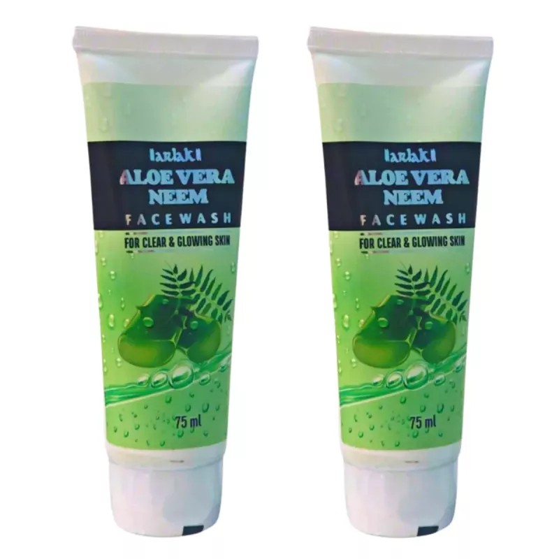 Arlak Biotech Aloe Vera Neem Facewash Gel (75ml, Pack of 2)