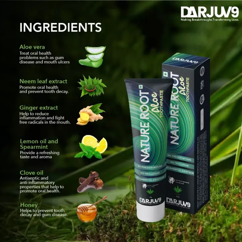 Darjuv9 Natureroot Aloe Toothpaste (100g)