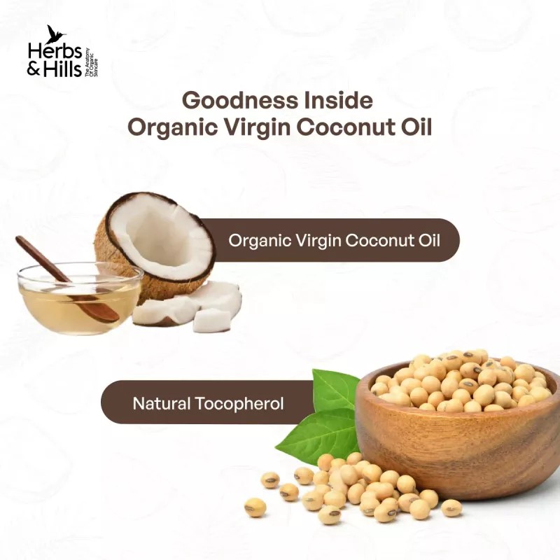 Herbs and Hills Organic Virgin Coconut Oil (300ml)