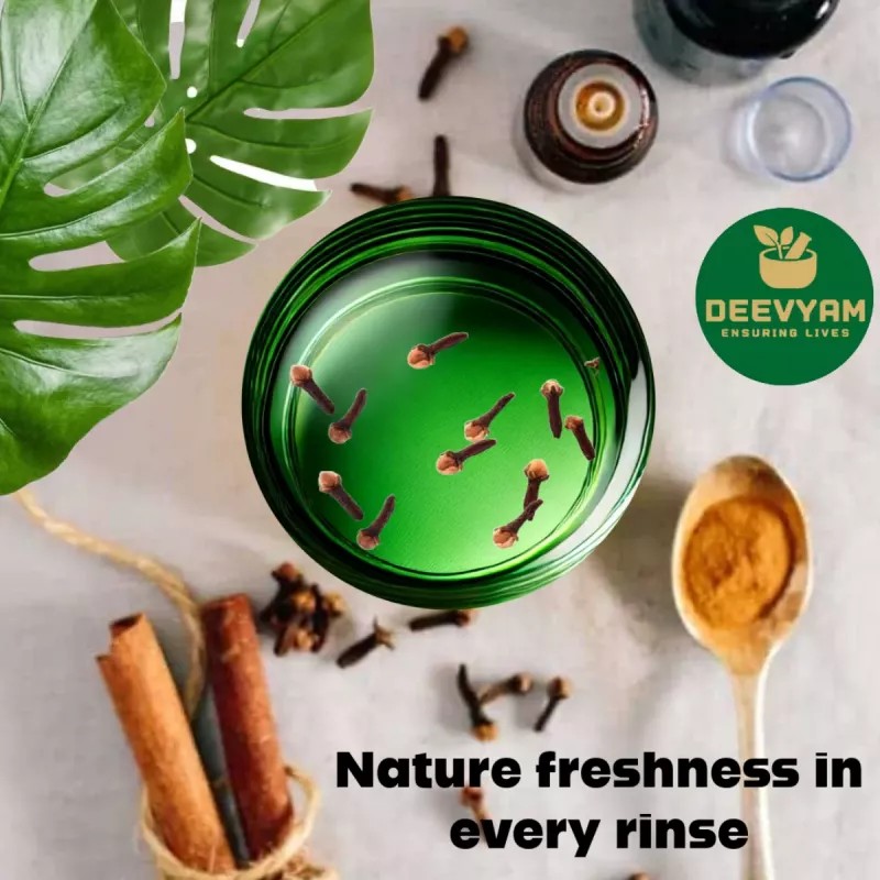 Deevyam Herbal Aloevera & Tulsi Mouthwash (100ml)