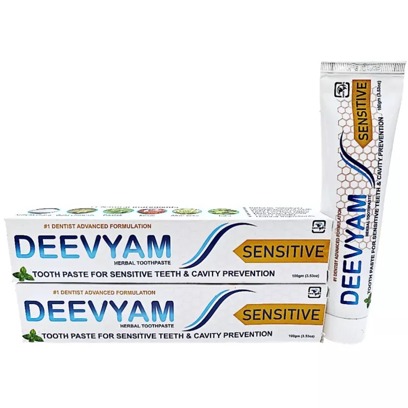 Deevyam Herbal Sensitive Toothpaste (100g, Pack of 2)