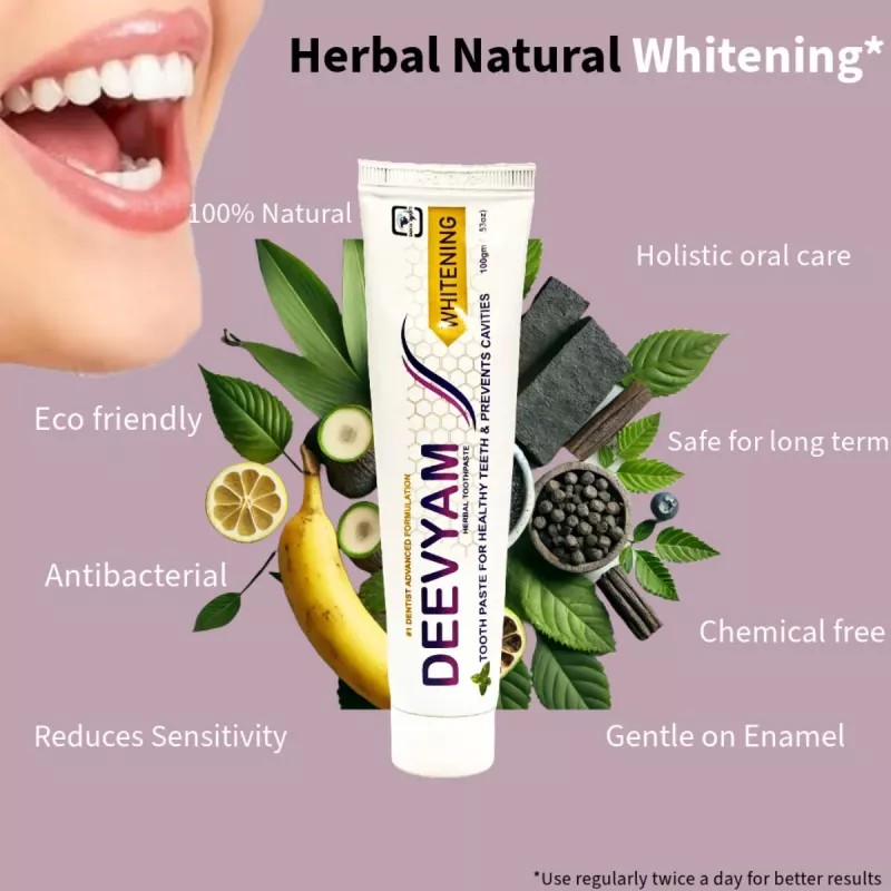 Deevyam Herbal Whitening Toothpaste (100g)