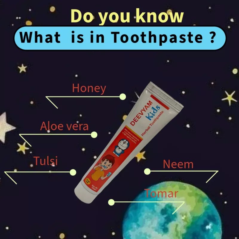 Deevyam Kids Herbal Toothpaste (100g, Pack of 2)