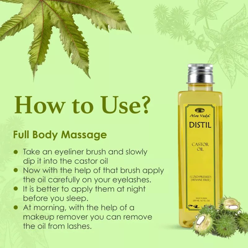 Aloe Veda Distil Castor Oil (200ml)