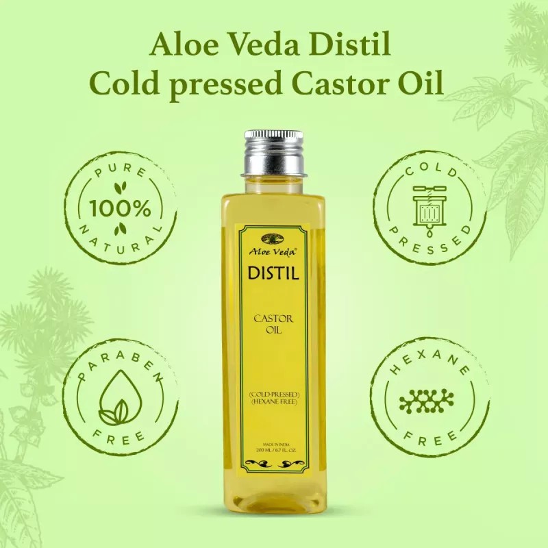 Aloe Veda Distil Castor Oil (200ml)