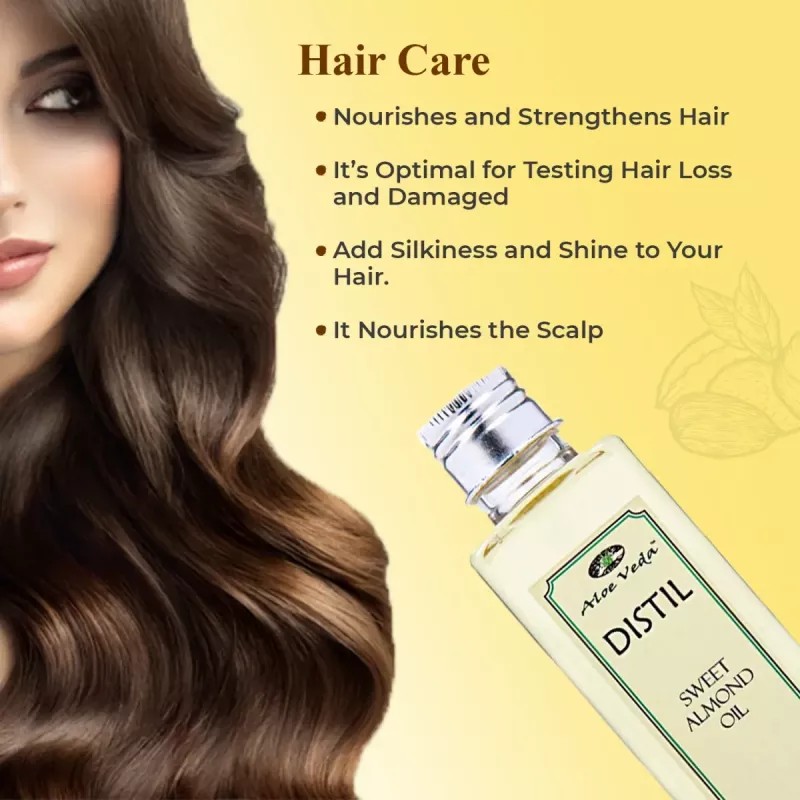 Aloe Veda Distil Sweet Almond Oil (200ml)