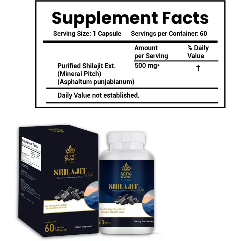 Royal Swag Shilajit Capsules (60cap)