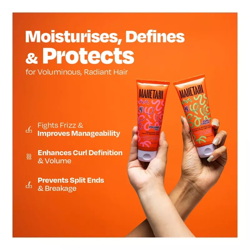 Manetain Volume Gel & Curl Cream (100ml Each) (1Pack)