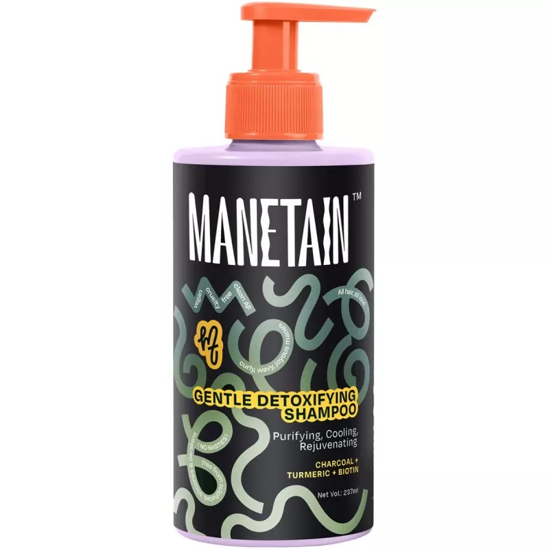 Manetain Gentle Detoxifying Shampoo with Charcoal (237ml)