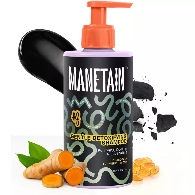 Manetain Gentle Detoxifying Shampoo with Charcoal (237ml)