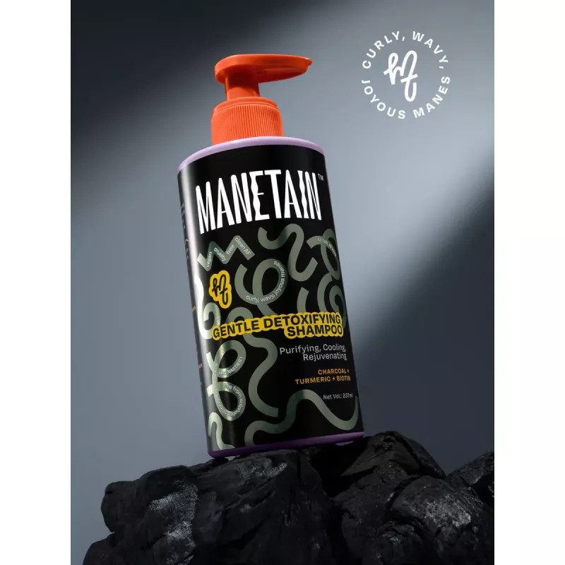 Manetain Gentle Detoxifying Shampoo with Charcoal (237ml)