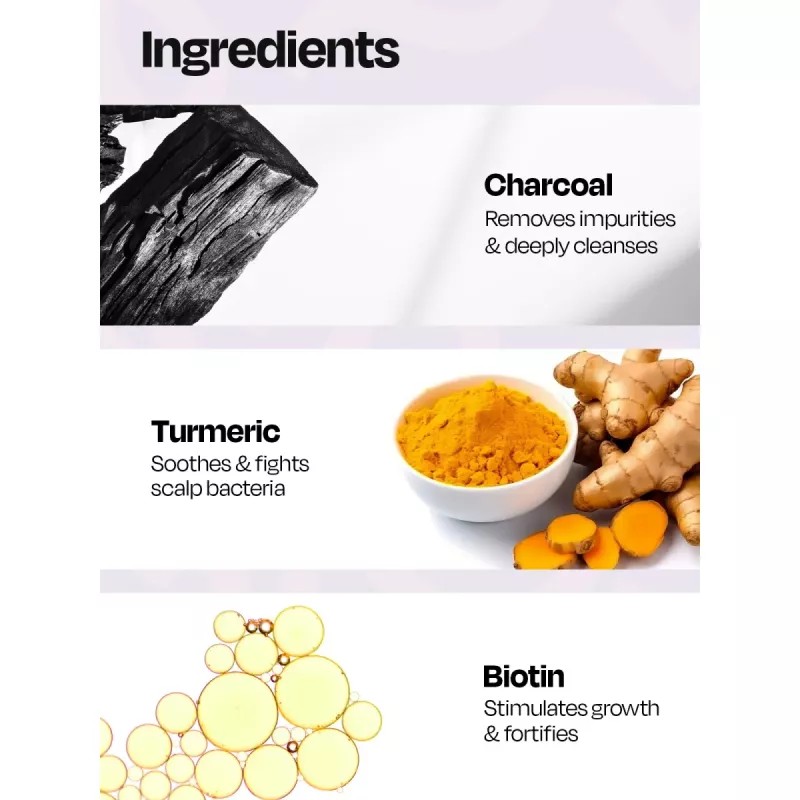 Manetain Gentle Detoxifying Shampoo with Charcoal (237ml)