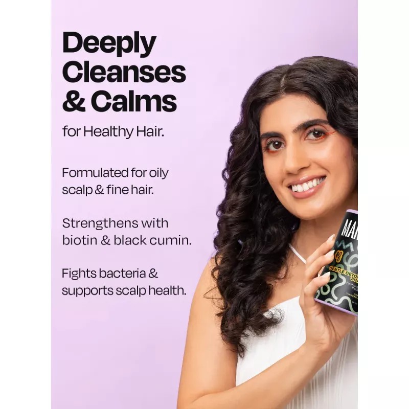 Manetain Gentle Detoxifying Shampoo with Charcoal (237ml)