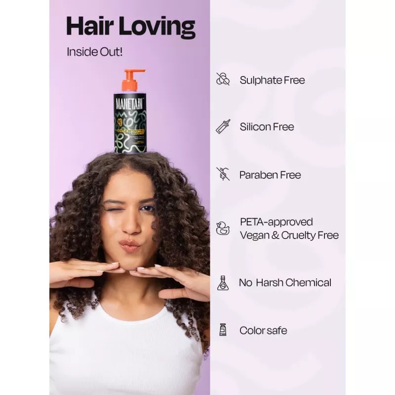 Manetain Gentle Detoxifying Shampoo with Charcoal (237ml)