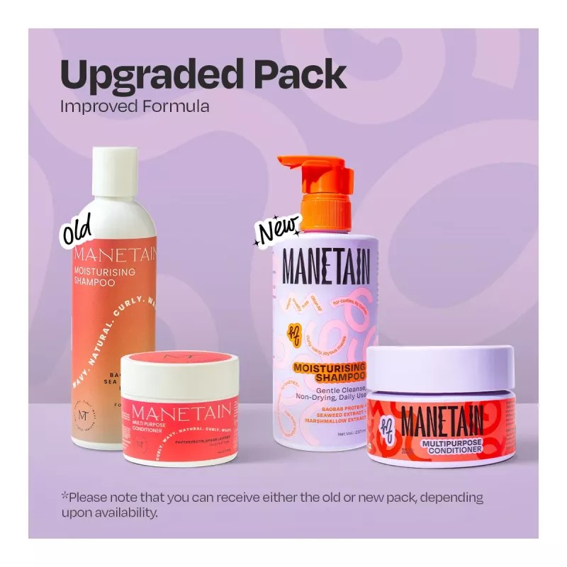 Manetain Moisturizing Shampoo & Multipurpose Conditioner (Shampoo 237ml + Conditioner 200g) (1Pack)