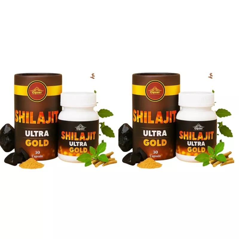 Cipzer Shilajit Ultra Gold Capsule (30cap, Pack of 2)