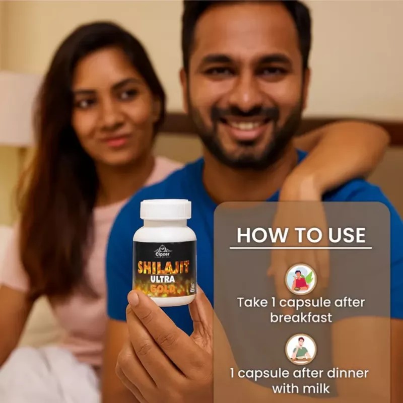Cipzer Shilajit Ultra Gold Capsule (30cap, Pack of 2)