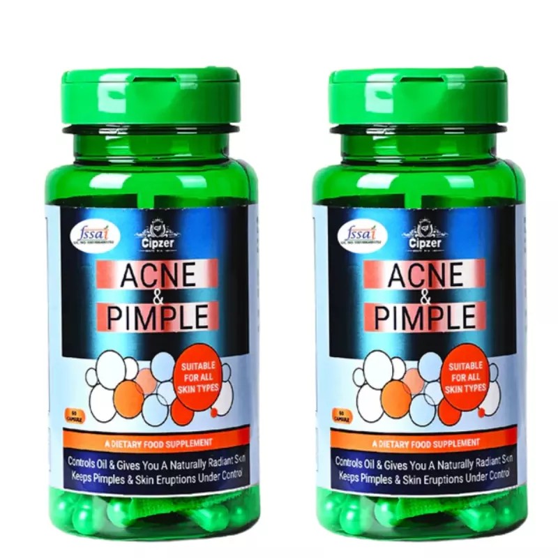 Cipzer Acne & Pimple (60cap, Pack of 2)