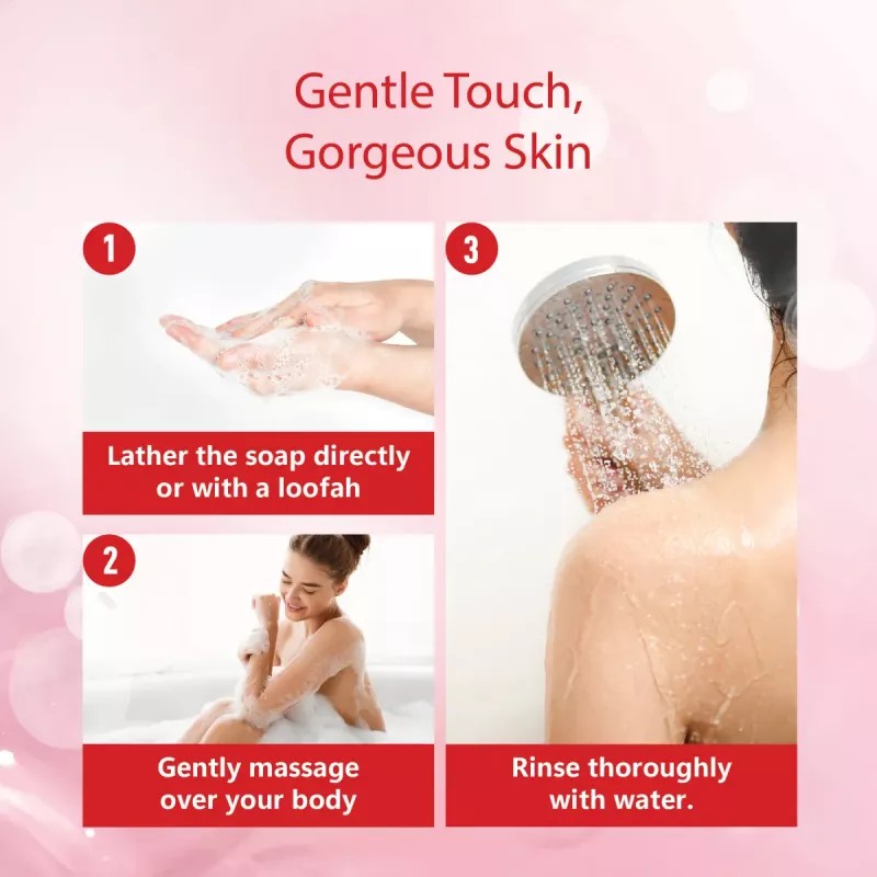 Nisha Strawberry Body Cleansing Bar (125g)