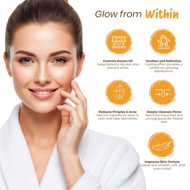 Nisha Multani Mitti Turmeric Face Pack Powder (100g, Pack of 3)