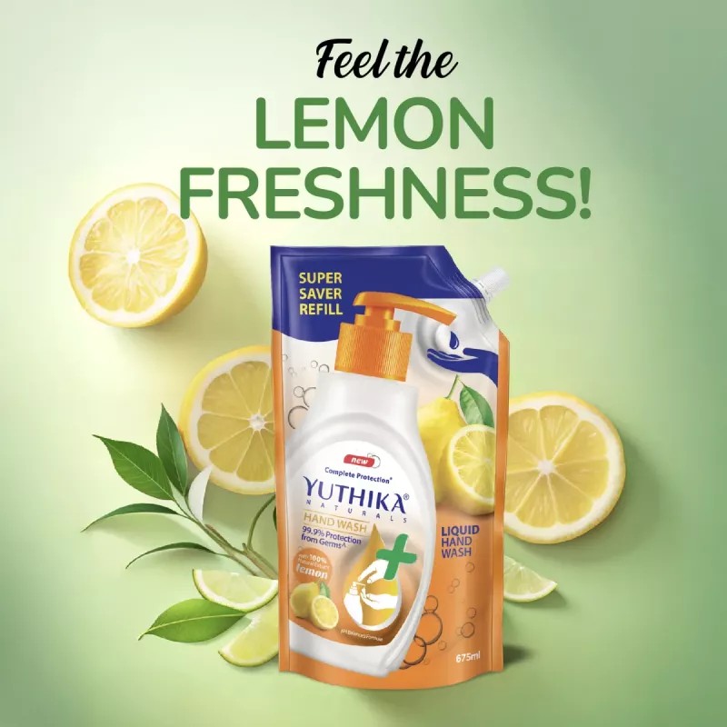 Yuthika Handwash Lemon (675ml)