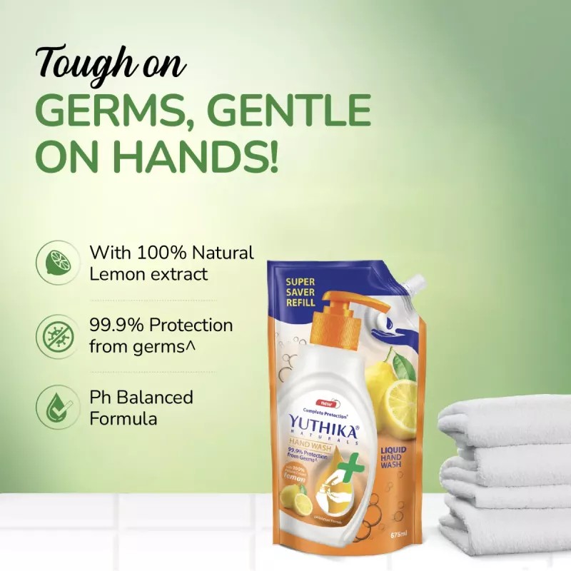 Yuthika Handwash Lemon (675ml)