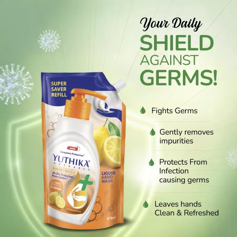 Yuthika Handwash Lemon (675ml)