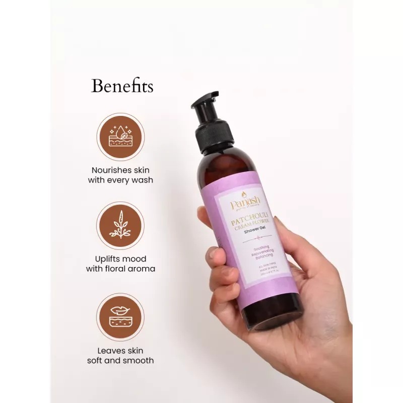 Panash Patchouli Cream Flower Shower Gel (200ml)