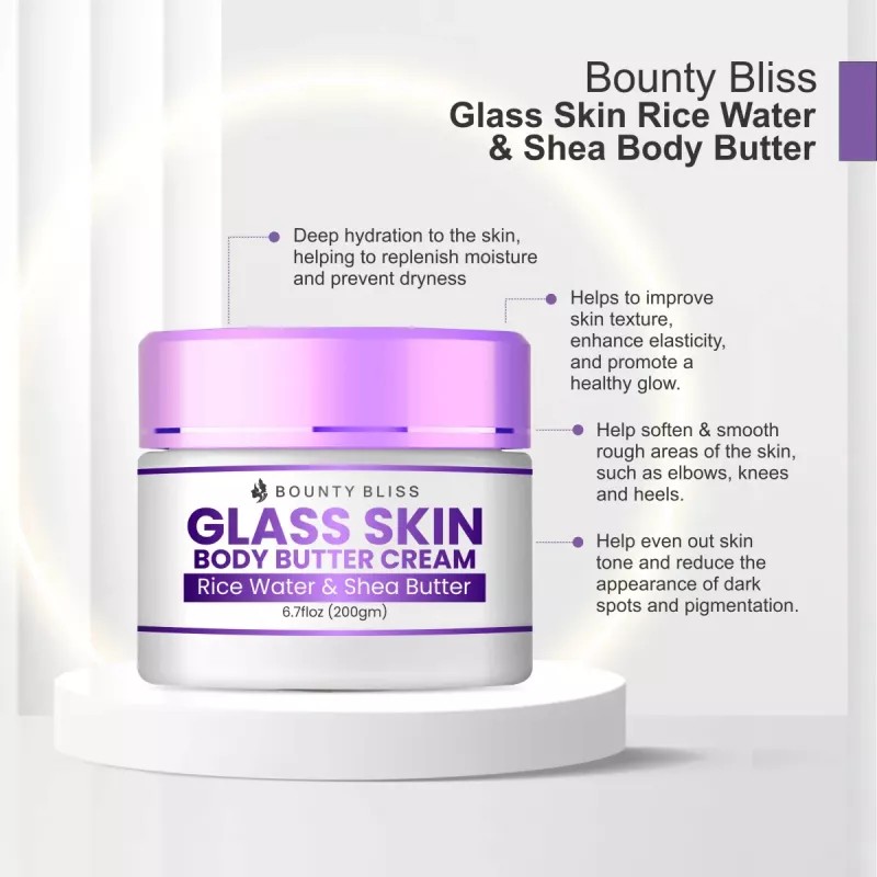 Bounty Bliss Glass Skin Rice Water & Shea Body Butter (200g)