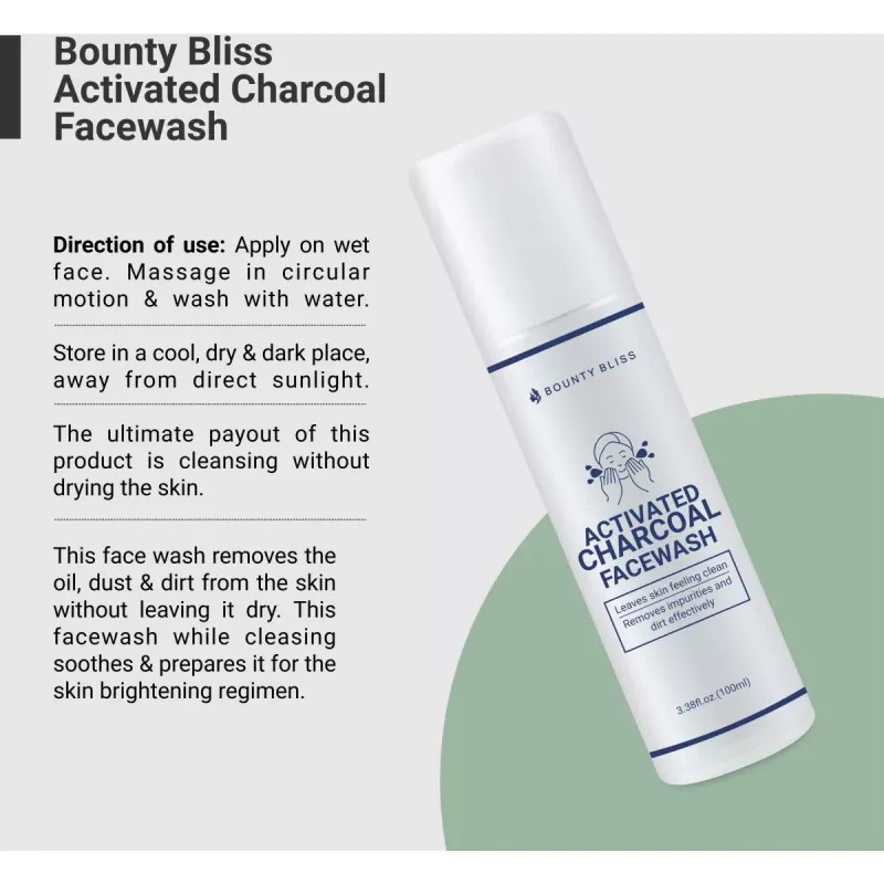 Bounty Bliss Activated Charcoal Face Wash (100ml)